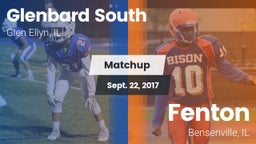 Matchup: Glenbard South High vs. Fenton  2017