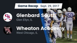 Recap: Glenbard South  vs. Wheaton Academy  2017