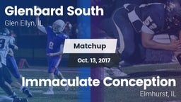 Matchup: Glenbard South High vs. Immaculate Conception  2017