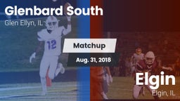 Matchup: Glenbard South High vs. Elgin  2018