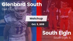 Matchup: Glenbard South High vs. South Elgin  2018
