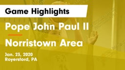 Pope John Paul II vs Norristown Area  Game Highlights - Jan. 23, 2020