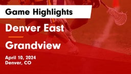 Denver East  vs Grandview  Game Highlights - April 10, 2024