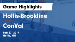 Hollis-Brookline  vs ConVal  Game Highlights - Feb 27, 2017