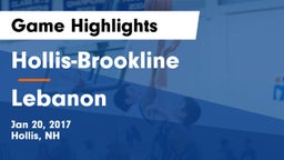 Hollis-Brookline  vs Lebanon  Game Highlights - Jan 20, 2017