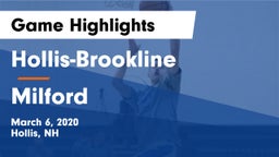 Hollis-Brookline  vs Milford  Game Highlights - March 6, 2020