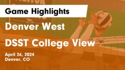 Denver West  vs DSST College View Game Highlights - April 26, 2024
