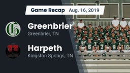Recap: Greenbrier  vs. Harpeth  2019