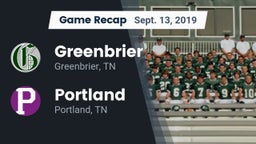 Recap: Greenbrier  vs. Portland  2019