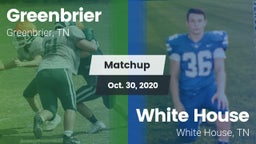 Matchup: Greenbrier High Scho vs. White House  2020