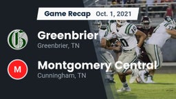 Recap: Greenbrier  vs. Montgomery Central  2021