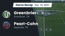 Recap: Greenbrier  vs. Pearl-Cohn  2021