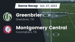 Recap: Greenbrier  vs. Montgomery Central  2023