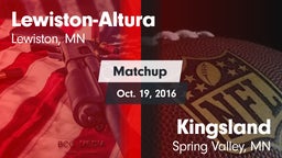 Matchup: Lewiston-Altura vs. Kingsland  2016