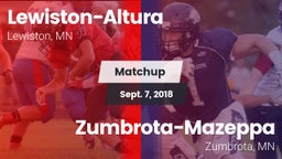 Matchup: Lewiston-Altura vs. Zumbrota-Mazeppa  2018