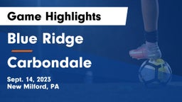 Blue Ridge  vs Carbondale Game Highlights - Sept. 14, 2023