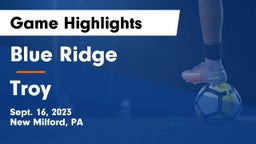 Blue Ridge  vs Troy  Game Highlights - Sept. 16, 2023