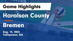 Haralson County  vs Bremen  Game Highlights - Aug. 15, 2023
