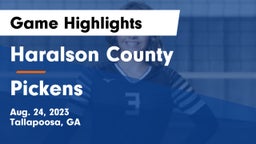 Haralson County  vs Pickens  Game Highlights - Aug. 24, 2023