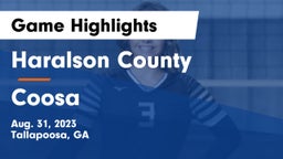 Haralson County  vs Coosa  Game Highlights - Aug. 31, 2023