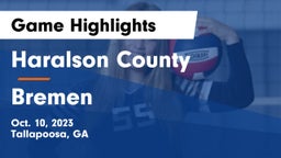 Haralson County  vs Bremen  Game Highlights - Oct. 10, 2023