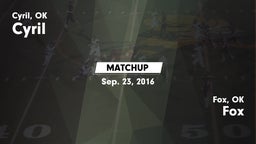 Matchup: Cyril  vs. Fox  2016