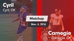 Matchup: Cyril  vs. Carnegie  2016