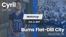 Matchup: Cyril  vs. Burns Flat-Dill City  2017