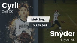 Matchup: Cyril  vs. Snyder  2017