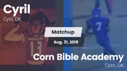 Matchup: Cyril  vs. Corn Bible Academy  2018