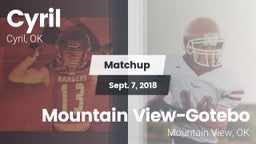 Matchup: Cyril  vs. Mountain View-Gotebo  2018