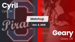Matchup: Cyril  vs. Geary  2018