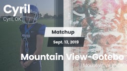 Matchup: Cyril  vs. Mountain View-Gotebo  2019