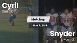 Matchup: Cyril  vs. Snyder  2019