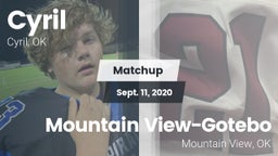 Matchup: Cyril  vs. Mountain View-Gotebo  2020