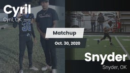 Matchup: Cyril  vs. Snyder  2020