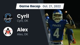 Recap: Cyril  vs. Alex  2022