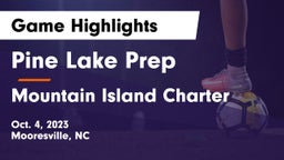 Pine Lake Prep  vs Mountain Island Charter Game Highlights - Oct. 4, 2023