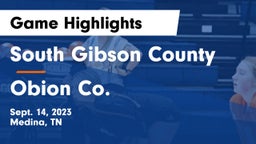 South Gibson County  vs Obion Co.  Game Highlights - Sept. 14, 2023