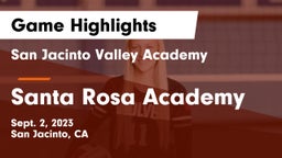 San Jacinto Valley Academy  vs Santa Rosa Academy Game Highlights - Sept. 2, 2023