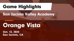 San Jacinto Valley Academy  vs Orange Vista  Game Highlights - Oct. 13, 2023