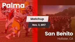 Matchup: Palma  vs. San Benito  2017