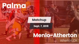 Matchup: Palma  vs. Menlo-Atherton  2018