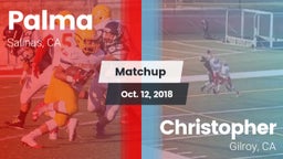 Matchup: Palma  vs. Christopher  2018