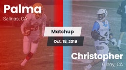 Matchup: Palma  vs. Christopher  2019