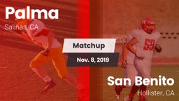Matchup: Palma  vs. San Benito  2019