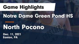 Notre Dame Green Pond HS vs North Pocono  Game Highlights - Dec. 11, 2021