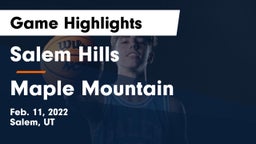 Salem Hills  vs Maple Mountain  Game Highlights - Feb. 11, 2022