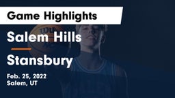 Salem Hills  vs Stansbury  Game Highlights - Feb. 25, 2022