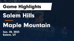 Salem Hills  vs Maple Mountain  Game Highlights - Jan. 20, 2023